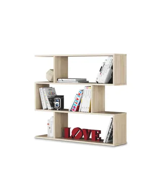 F.R.S. Frs - Estanteria Corea Baja En Roble Canadian 97 Cm(alto)110 Cm(ancho)24 Cm(fondo)