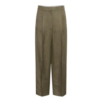 Soaked In Luxury Ragna Nanine Barrel Pants - Dames - Broeken - Groen - Maat: S Katoen