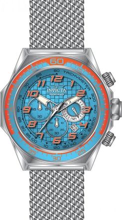 Invicta Racing Chronograph GMT Quartz Light Blue Dial Mens Watch 47901