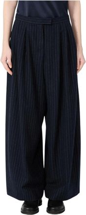 Max Mara Dames, Broeken, Blauw, Maat: XS