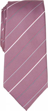 Alfani Mens Belwood Slim Stripe Tie In Pink