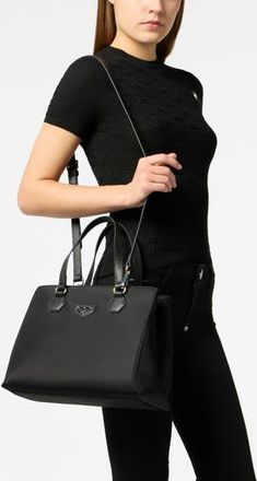 Philipp Plein Nylon Daily Bag Women in Black at Nordstrom