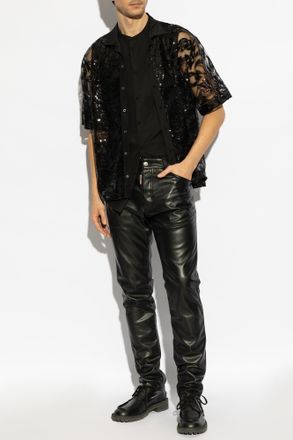 Dsquared2 Leather Pants − Sale: up to −49% | Stylight