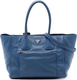 Prada Pre-owned Prada Vitello Daino Front Pocket Open Convertible Tote 696VPMEX4RPGADE2
