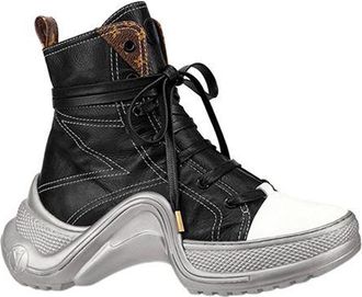 Louis Vuitton Monogram Coated Canvas & Leather Archlight Trainers Size 38.5