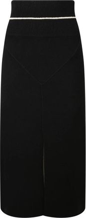 Moncler Genius Rok - Dames - Midirokken - Zwart - S - Wol - Rokken