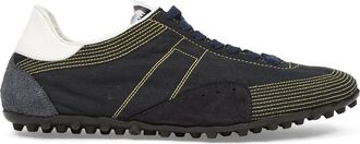 Maison Margiela Navy Blue Cotton Replica Sneakers