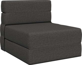 vidaXL Sof&aacute; Cama Plegable Gris Oscuro 70 X 80 X 60 Cm Tela Vidaxl