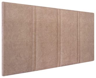 HOGAR 24 Cabecero amur tapizado en tejido acuaqulin beige, 110x55x3cm