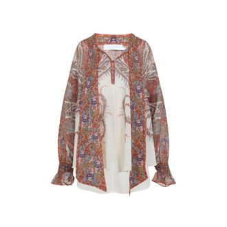 Zimmermann Multicolor Rhiannon Ramie Blouse-Donna