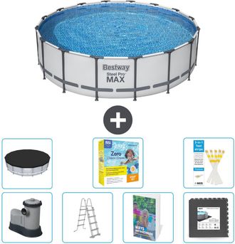 Bestway Piscina Bestway Steel Pro Max Redonda - 488x122 Cm - 8-piezas S607