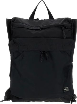 Porter-Yoshida & Co. Rugzak met logopatch - Zwart