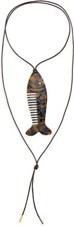&Eacute;liou Trout Comb Lariat Necklace in Brown at Nordstrom