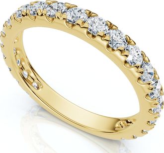 Pompeii3 84Ct Womens Diamond 3/4 Eternity Wedding Ring 14k Gold Lab Grown