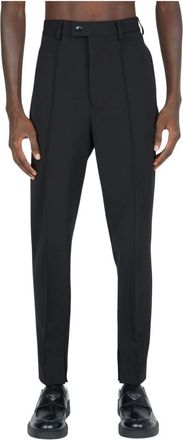 Prada Gabardine Trousers - male - Prada - Suit Trousers - Black - M - Trousers