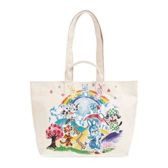 Kenzo Tote Bags, male, Beige, Size: ONE SIZE Large Shopper Handbag