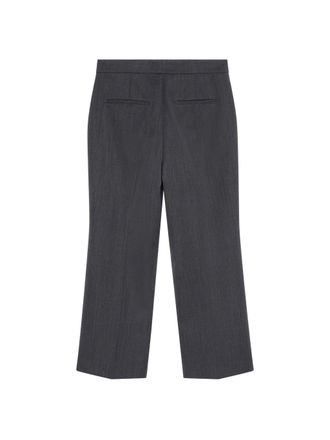 Calvin Klein Worsted Wool-Blend Slant Pocket Straight-Leg Pants