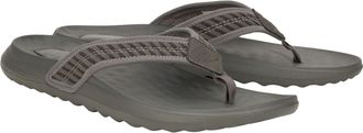 HeyDude Myers Flip Nu Prep Katoenmix Heren Zwart/Granietgrijs Flip Flops