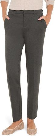 Nic+Zoe Ponte Straight Leg Pants in Charcoal at Nordstrom, Size 14P