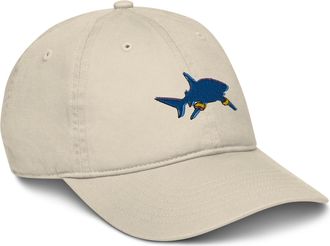Anchor & Crew Shark Gone Swimming in The Wild Organic Cotton Embroidered Baseball Cap