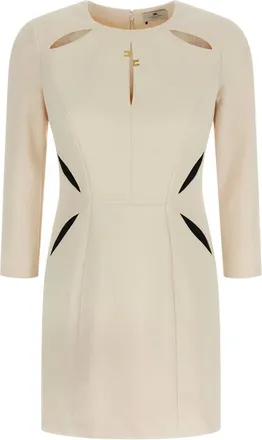 Elisabetta Franchi Mujer, Vestidos, Beige, Talla: S