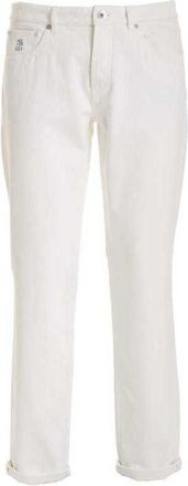 Brunello Cucinelli Snow White Tailored Trousers, Brand Size 56 (US Size 40)