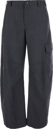Brunello Cucinelli Dark Grey Straight Cargos Pants