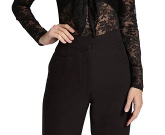 Toccin Giselle Tie Front Bodysuit In Jet