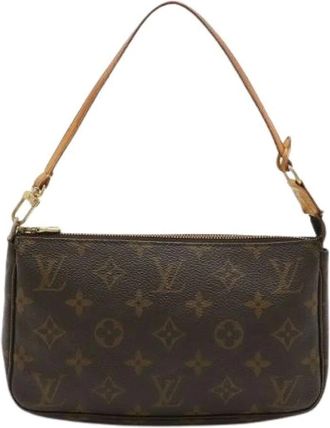 Louis Vuitton Pre-owned Mini Bags, female, Brown, Size: ONE SIZE Pre-owned Pochette Accessoires Monogram Pouch