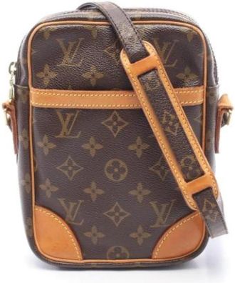 Louis Vuitton Pre-owned Vintage Monogram Crossbody Bag - Dames - Vintage Schoudertas - Bruin - ONE Size - Leer - Vintage