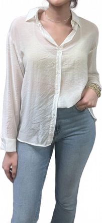 Pinch Design Buttondown Woven Shirt In White