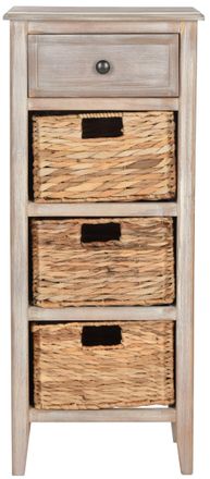 Safavieh Muebles de almacenaje de madera de gris