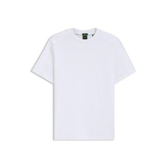 BOSS Stretch-cotton T-shirt with jacquard tape