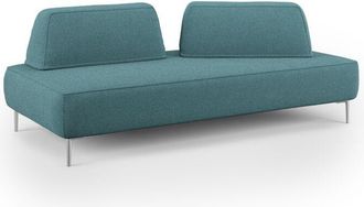 Divani.Store Newton Sof&aacute; Modular Con Respaldos Removibles 167 Cm Azul Claro