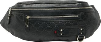 Gucci Black Leather Sling Bag (Pre-Owned)
