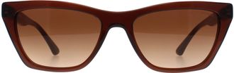 Emporio Armani Cat Eye Dames Bruin Bruin Gradiënt EA4169