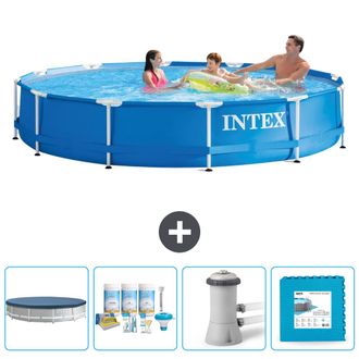 Intex Piscina Con Estructura Redonda - 366x76 Cm - 7-piezas Scb2