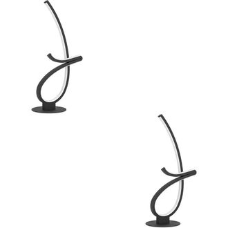 Loops 2 PACK Stylish LED Black Table Lamp - Home Decor Indoor Lighting
