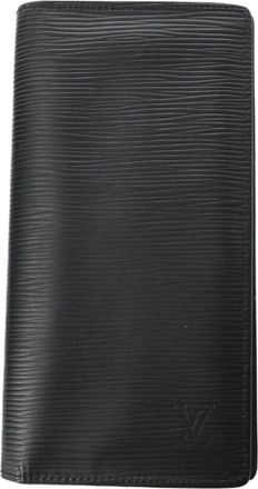 Louis Vuitton Epi Black Noir Epi Leather Long Wallet (Bi-Fold) (Pre-Owned)