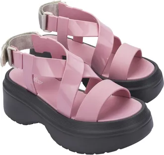 Melissa Stand Platform Sandal in Pink/grey at Nordstrom, Size 10