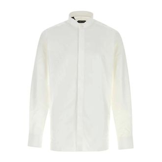 Tom Ford Camicia in popeline - - Shirts - Uomo - Bianco - XS