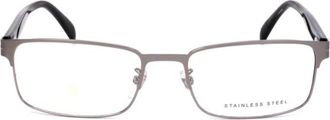 David Beckham Db 1069 Rectangular Grey Metal Eyeglasses