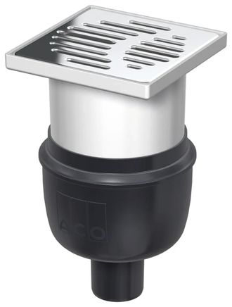 Aco Aco Desag&uuml;e De Suelo Easyflow Dn50/150x150/90grados/ 1,0l/s Pl&aacute;stico/ K3/ Soporte/ Ws50, 2500.55.77