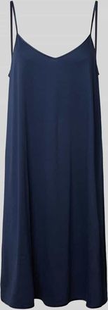 Hanro Nachthemd mit Spaghettitr&auml;gern in Dunkelblau, Gr&ouml;&szlig;e XL
