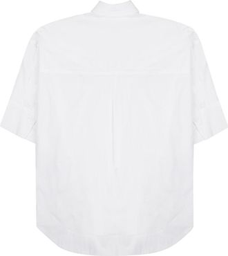 P.A.R.O.S.H. Pleated Cotton Shirt - White