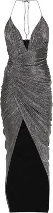 Alexandre Vauthier halterneck lurex maxi dress - women - Polyester/Polyamide/Polyester/Elastane/Elastane - 38 - Silver
