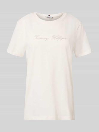 Tommy Hilfiger Regular Fit T-Shirt aus reiner Baumwolle in Weiss, Größe XXXL