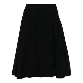 Yohji Yamamoto Dames, Rokken, Zwart, Maat: M Poliester