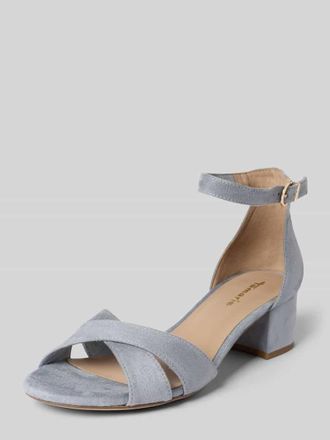 Tamaris Tamaris Sandaletten mit Velourslederoptik in Hellblau, Gr&ouml;&szlig;e 36