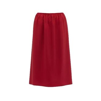 Carven Midi Skirts, female, Red, Size: XS Sk413 Pull On Skirt